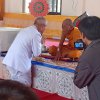 พิธีอัญเชิญผ้าไตร เครื่องสังฆทานพระราชทาน